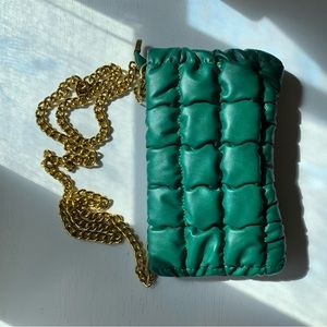 Green cross body bag